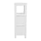 Flash Furniture Dune Farmhouse Bathroom Storage Organizer w/Two Removable Drawers and Open Display Shelf in White FS-BATH-4-WH-GG - alternate 7